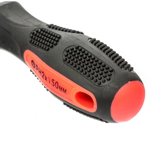 Отвертка 2*150 мм PH2 Anti-Slip, CrV, 2-х компонентная рукоятка// Matrix, 3/12/