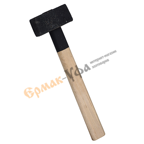 Кувалда 3кг литая с деревянной ручкой, 1/1
