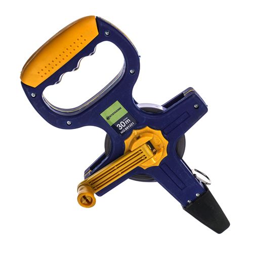 Лента мерная 30м*12,5мм геодезическая, стальная лента, 1/24