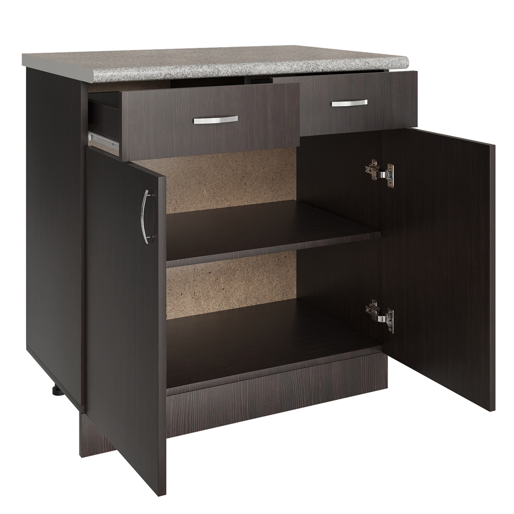 Стол разделочный 80 венге, 2 ящика