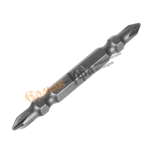 Набор бит 10 двусторонних из легированной хромованадиевой стали длиной 65 мм ЕРМАК, 1/120