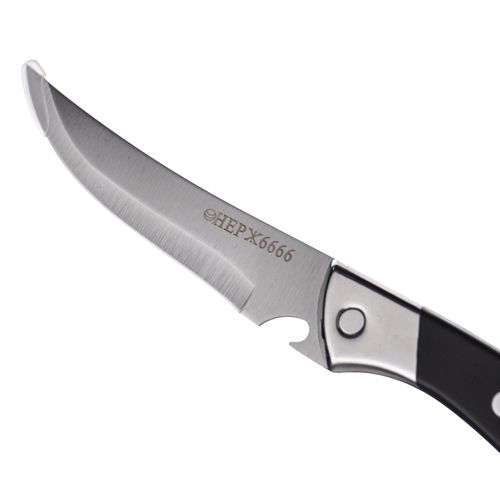 Нож кухонный 12 см комбинированная ручка, мет. + пластик, + открывашка, 1/360