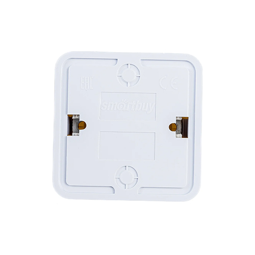 Розетка ОП 1-местн б/з 10А Smartbuy 250В белая, SBE-03w-10-S1-N-с, Юпитер, 1/200