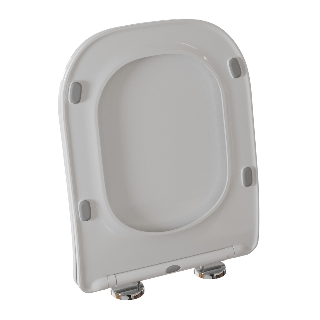 Сиденье для унитаза  WAVE CITY полипропилен, микролифт БЕЛЫЙ глянец