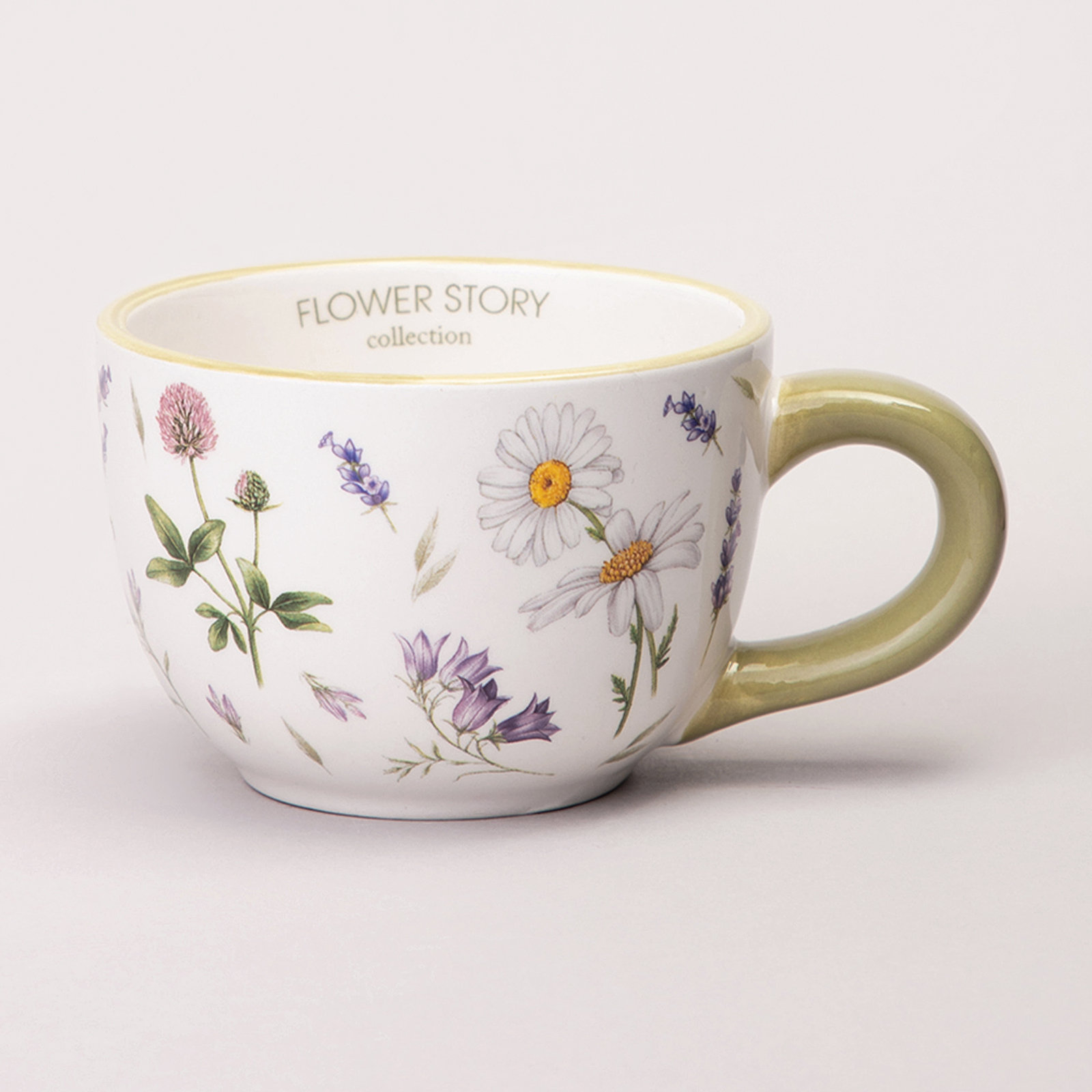 ЧАЙНАЯ ПАРА AGNESS, FLOWER STORY, 15*7 СМ 220 МЛ, КОР=36НАБ.