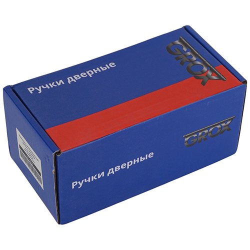 Ручка и защелка комплект GROX OS-02 SN/CP, матовый никель 1/24