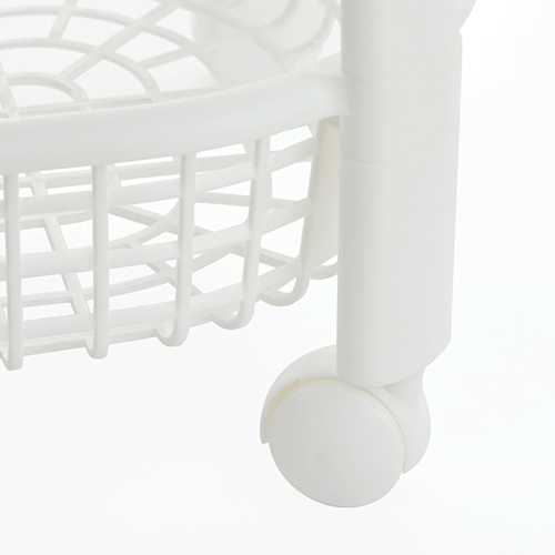 Полка овощная на колесах IDEA М 2731, 4 секции, белая