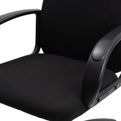 Кресло офисное, компьютерное TRON С1 ткань рогожка Standard, 63.5х48х48 см, черный