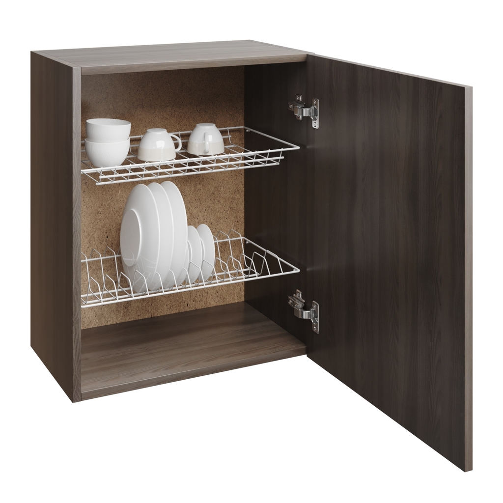 шкаф навесной кухонный с сушкой 50 шимо/ясень темный