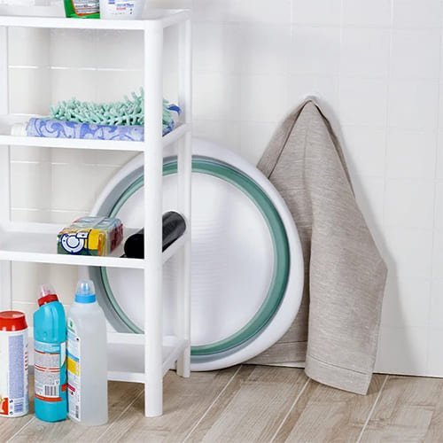 Таз пластм. складной 15,0л ФЛЕКС Морская волна, 1/5