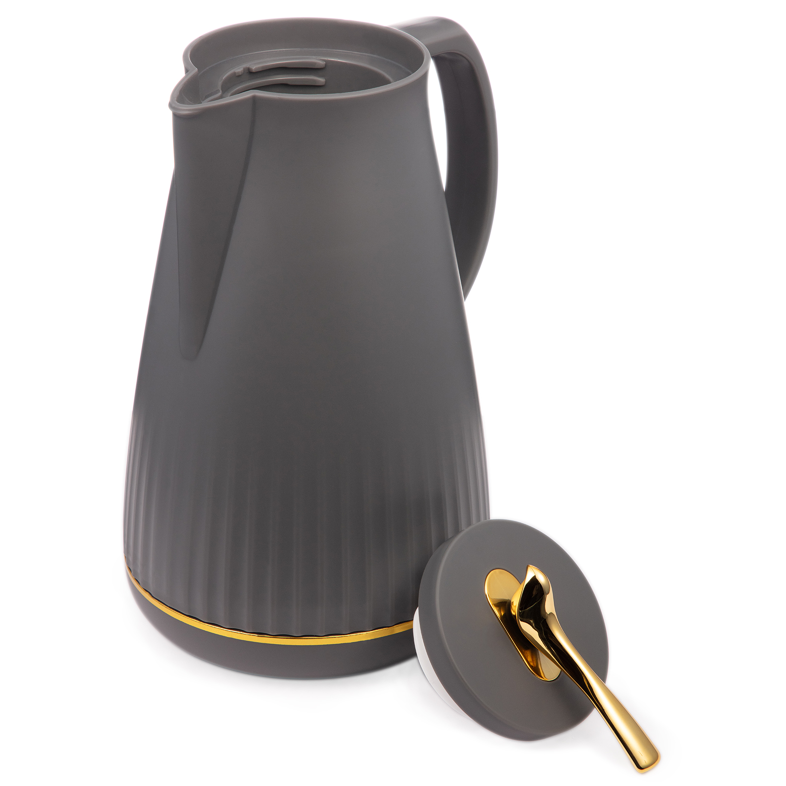 ТЕРМОС СО СТЕКЛЯННОЙ КОЛБОЙ, 950 МЛ, КРЫШКА С КЛАПАНОМ