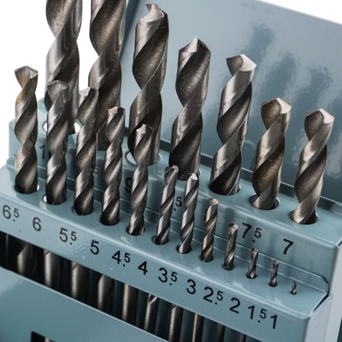 Набор сверл по металлу цилиндрический хвостовик 1-10 мм 19 шт Барракуда стальной кейс, 1/50