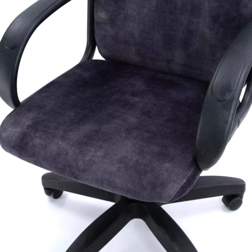Кресло офисное, компьютерное TRON C1 велюр Prestige, 63.5х48х48 см, темно-серый