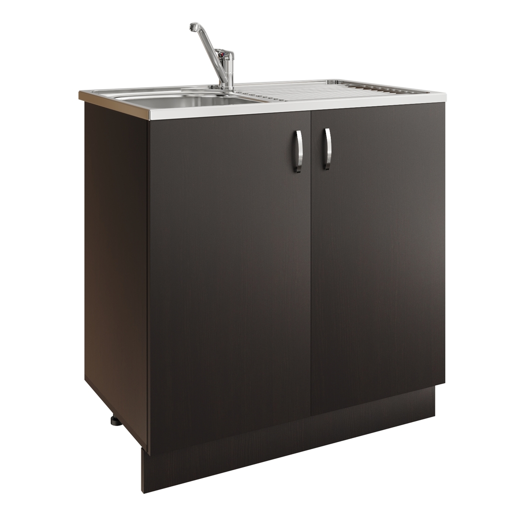 Тумба 80 ЛДСП венге, ОТДЕЛЬНО ПРИОБРЕТАЕТСЯ МОЙКА