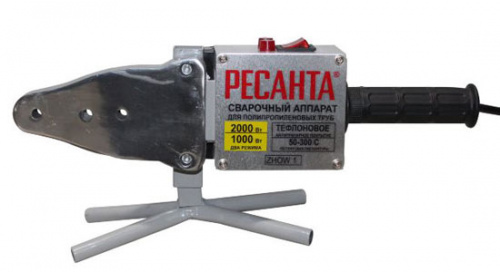 ППРС Сварочное оборудование для пропилена 2000Вт 20-63мм 6насадок. РЕСАНТА АСПТ-2000, 1/4