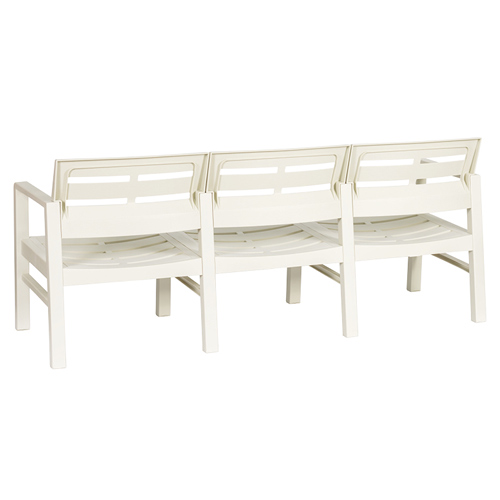 Диван трехместный IDEA РЕЙКИ М 4002, белый ротанг