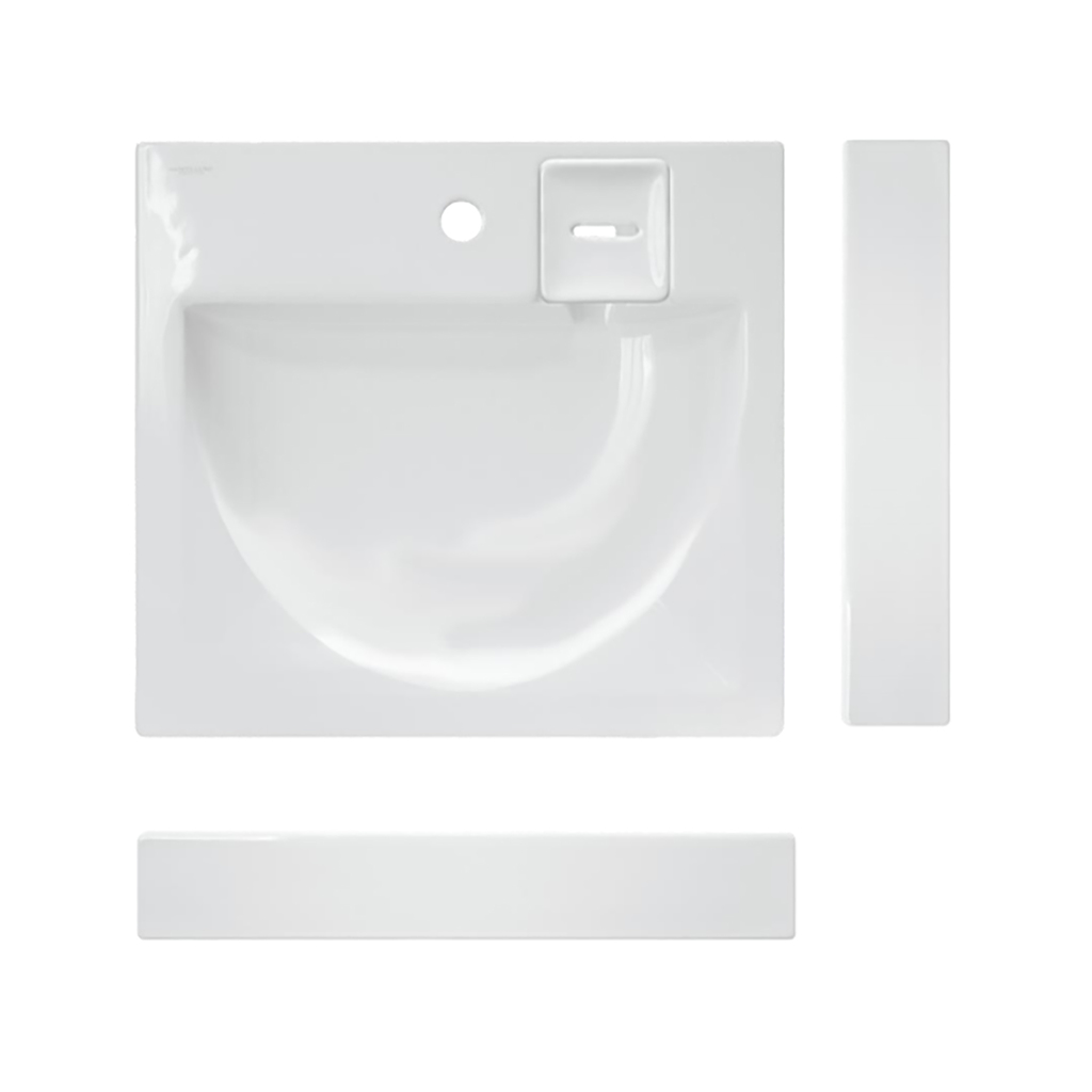 Раковина над стиральной машиной "Гелакси 60" 60*55 ш*г (кроншт, керам.мыльница ) (Sanita Luxe)