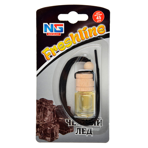 Ароматизатор FRESHLINE подвесной черный лед, 1/48