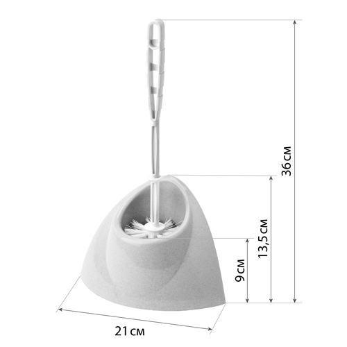Комплект для туалета IDEA БЛЕСК М 5012, уголок, мраморный