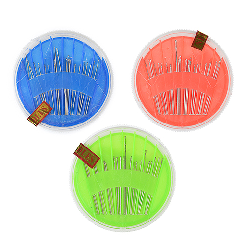 Иглы швейные, набор 24шт, сталь, 50/1000