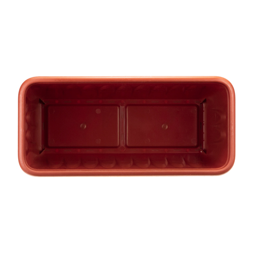 Ящик балконный 400 мм IDEA АЛИЦИЯ М 3214, с поддоном, терракотовый