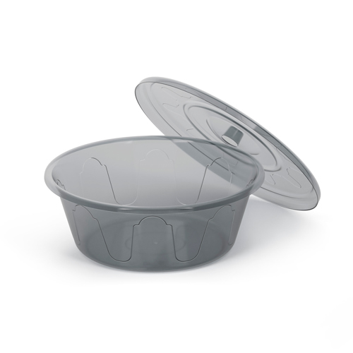 Таз пластм. круглый 6л Хозяюшка с крышкой, Альтернатива, М1279, 5/10