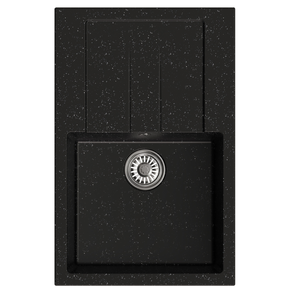 Мойка ML-GM31 с крылом, черная, 308, 770*500*190мм NEW