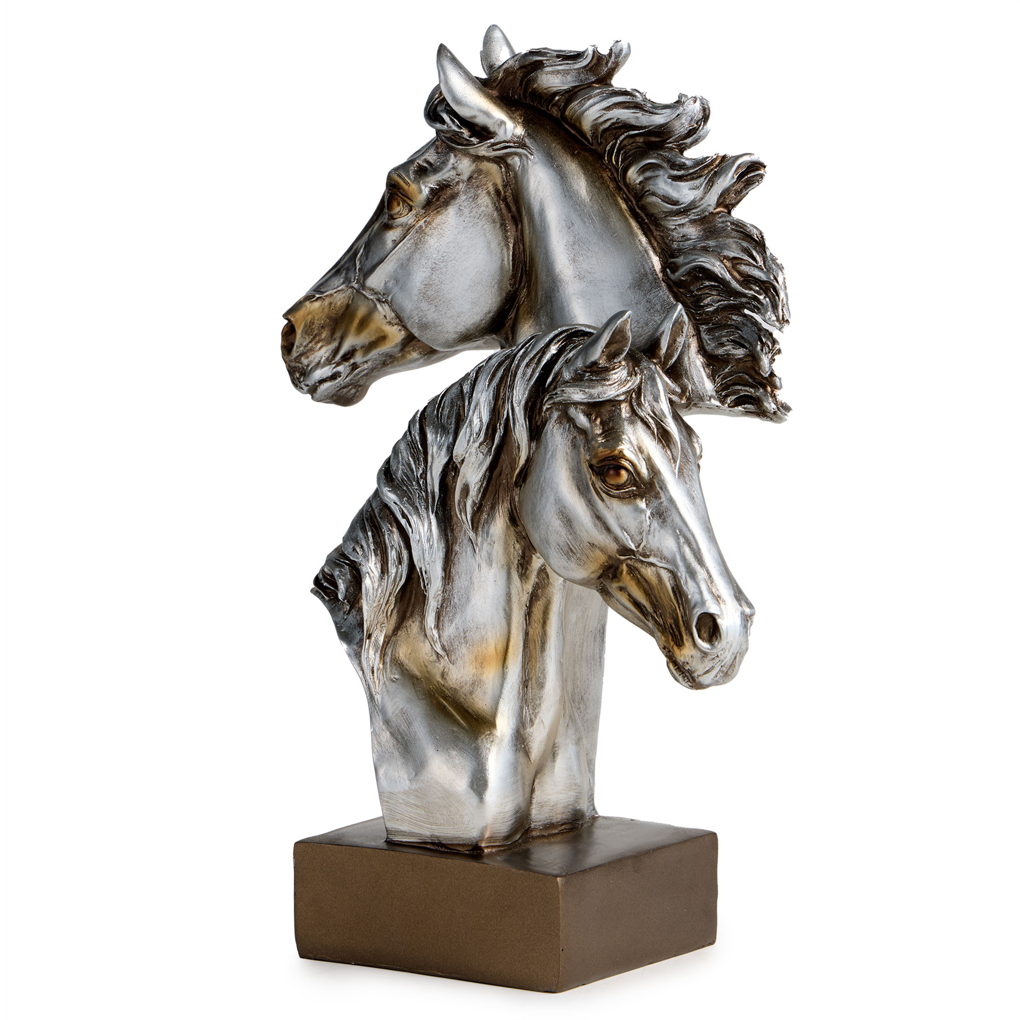 ФИГУРКА ДЕКОРАТИВНАЯ, БЮСТ ЛОШАДЕЙ, 19*9, 3*28, 5 СМ