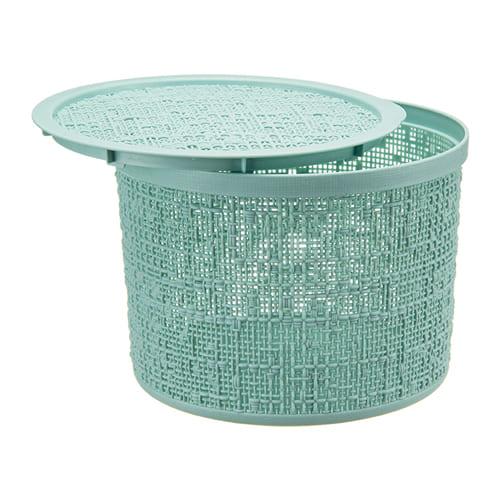 Коробка 4.5 л IDEA БЯЗЬ М 2329 с крышкой 22 см, морская волна