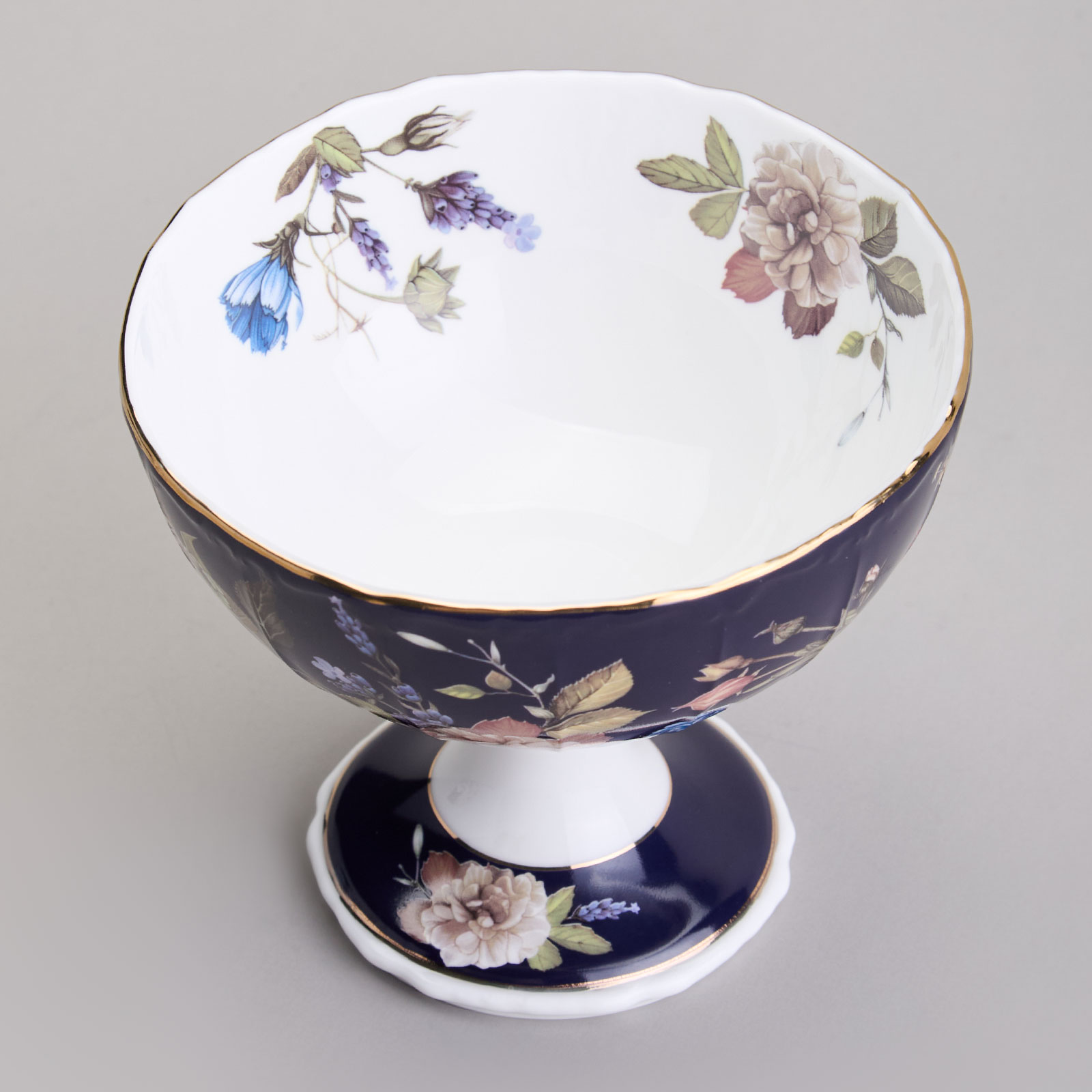 ВАЗА НА НОЖКЕ LEFARD, КОБАЛЬТ, 13*11 СМ, КОР=18ШТ.