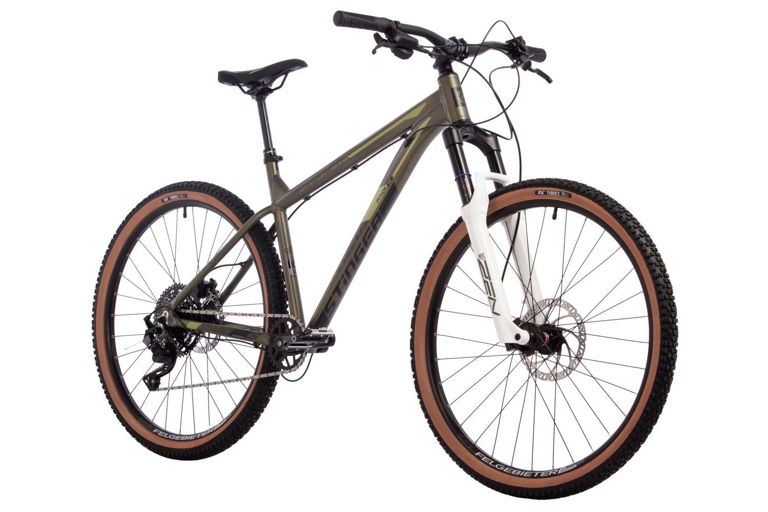 Велосипед STINGER 27.5, PYTHON PRO коричневый, алюминий, размер 18,