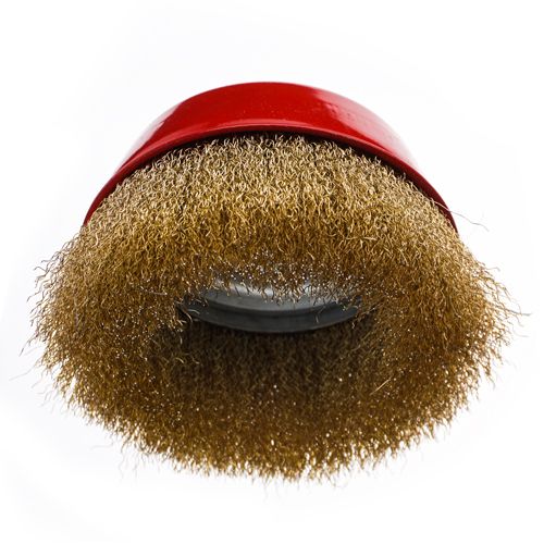 Щетка для УШМ, чашка, 150мм/М14 Барракуда латунь, 040\F0238, 1/24