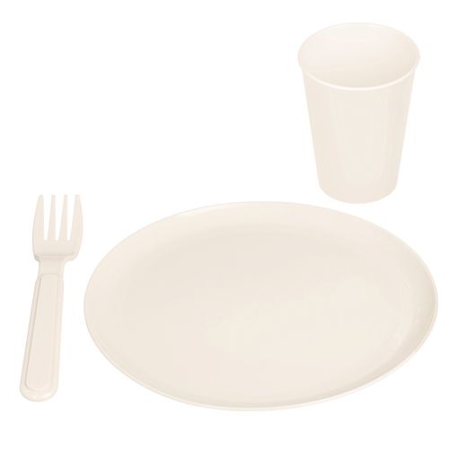 Набор посуды Homver  222129625/01, 9 предметов, светло-бежевый