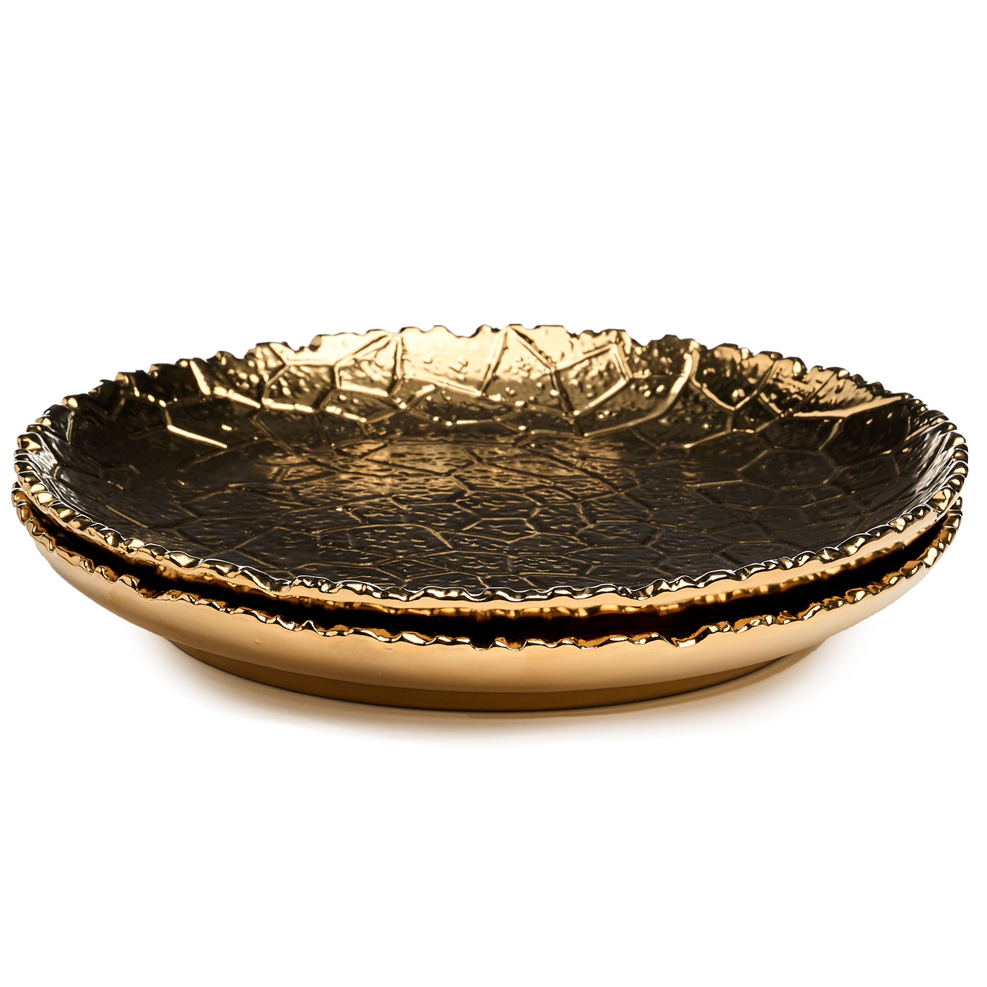 НАБОР ТАРЕЛОК ЗАКУСОЧНЫХ LEFARD, CHARM, 2 ШТ. 19*2, 5 СМ, ЗОЛОТО