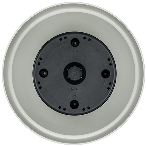 Горшок для цветов 14 л Homver Tarragon 221610721/03, 310 мм, со вставкой, светло-серый