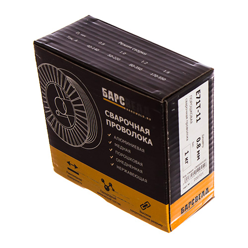 Проволока для сварочного автомата на кат. 0,8мм Барс Е71Т-GS, 1кг/кат, без газа, 1/200