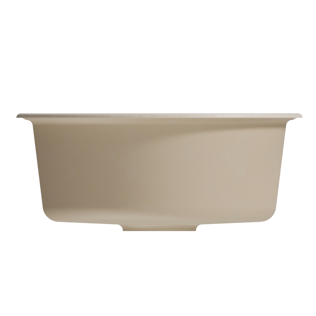 Мойкa ML-GM09 круглая, бежевая, 328, 510 мм, глуб. чаши 190 NEW