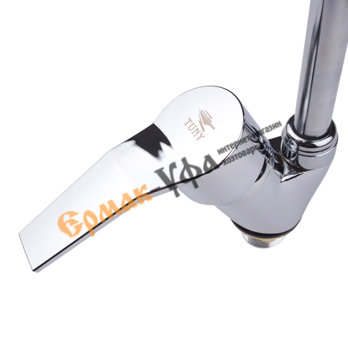 Смеситель для кухни DIKALAN E57E32, гибкий излив, гайка, 1/12