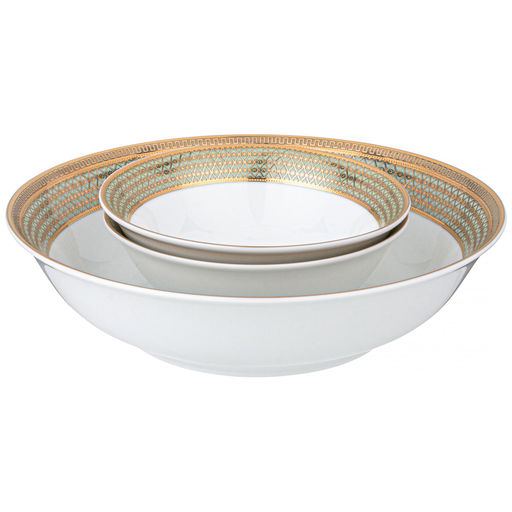 СТОЛОВЫЙ СЕРВИЗ LEFARD, ЗОЛОТАЯ СЕТКА, НА 6 ПЕР. 23 ПР. МЯТНЫЙ, КОР=1НАБ.