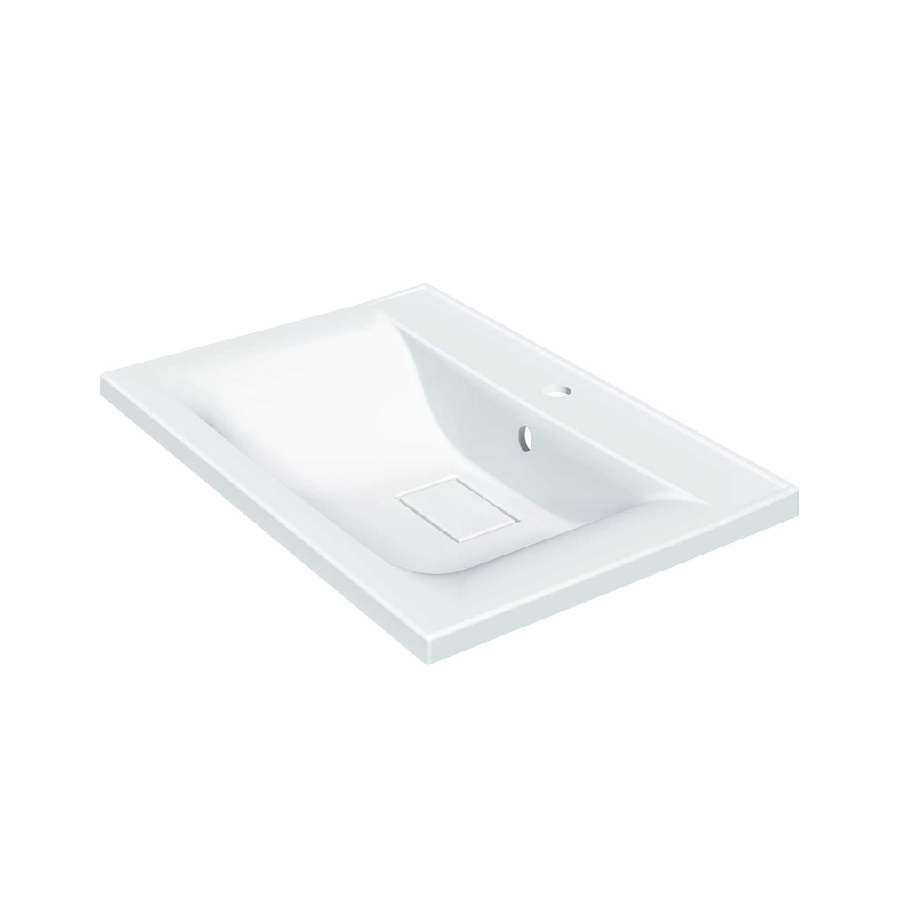 Раковина накладная, НЕЛЛИ-75, белый, MIXLINE