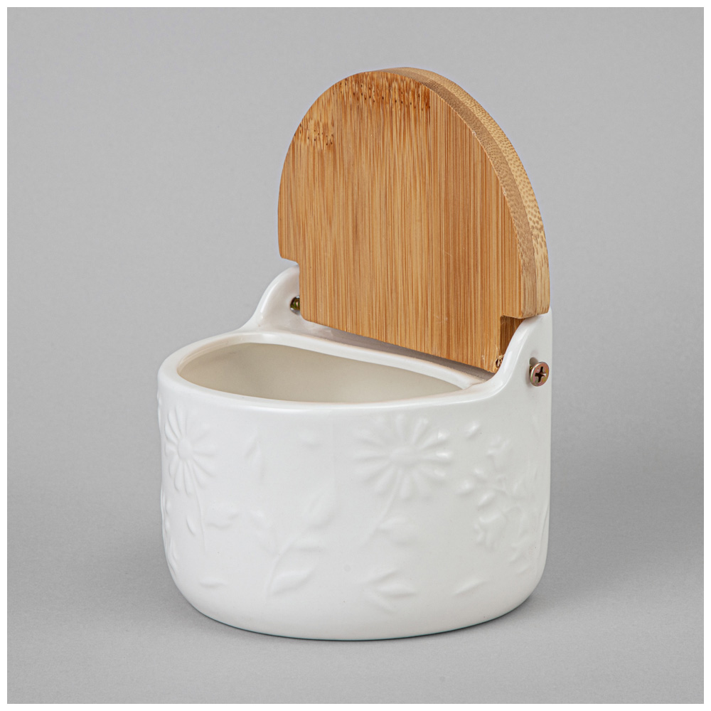 БАНКА LEFARD, FLOWERS STORY, С ДЕРЕВ. КРЫШКОЙ 11, 5*10, 5*9 СМ 450 МЛ