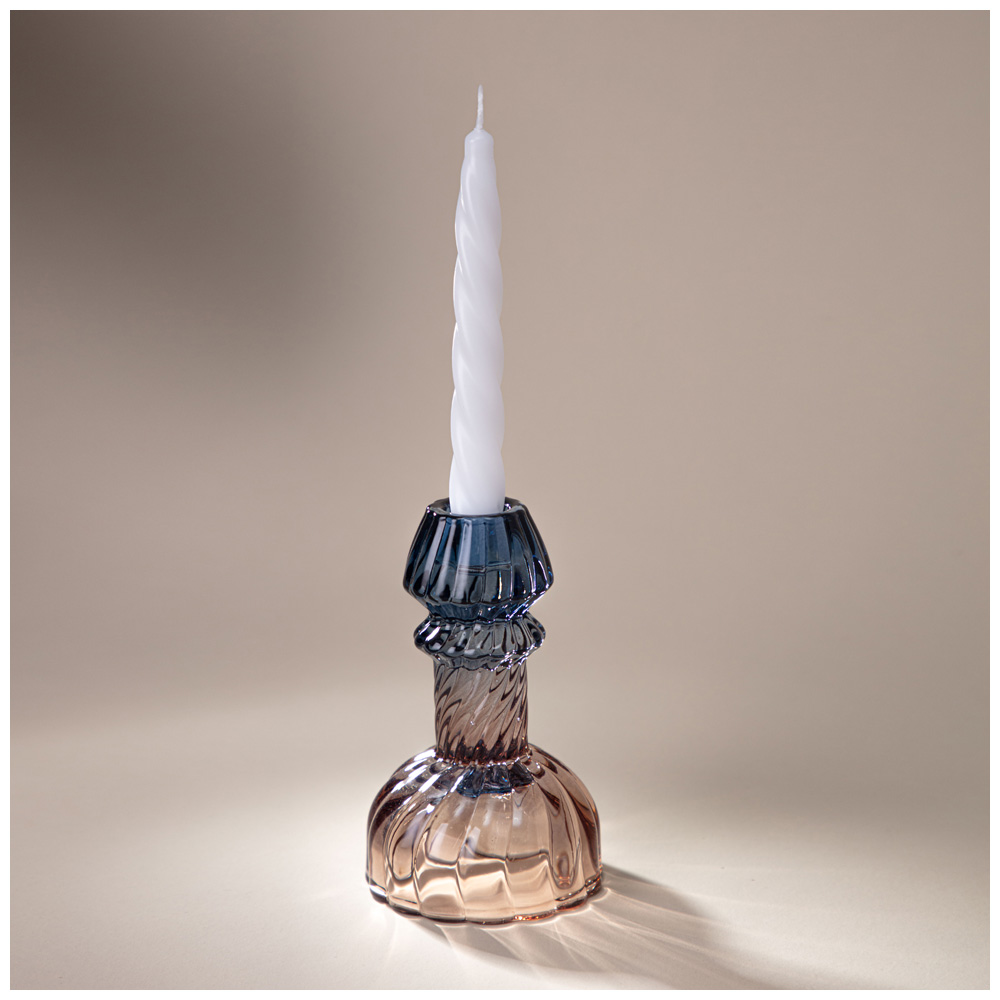 Подсвечник, CRYSTAL COLORS, 8, 5Х8, 5Х14 см