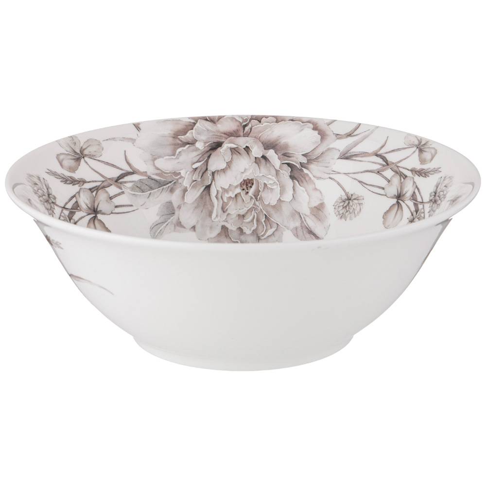 САЛАТНИК - ТАРЕЛКА СУПОВАЯ LEFARD, WHITE FLOWER, 750 МЛ, 18 СМ, КОР=24ШТ.