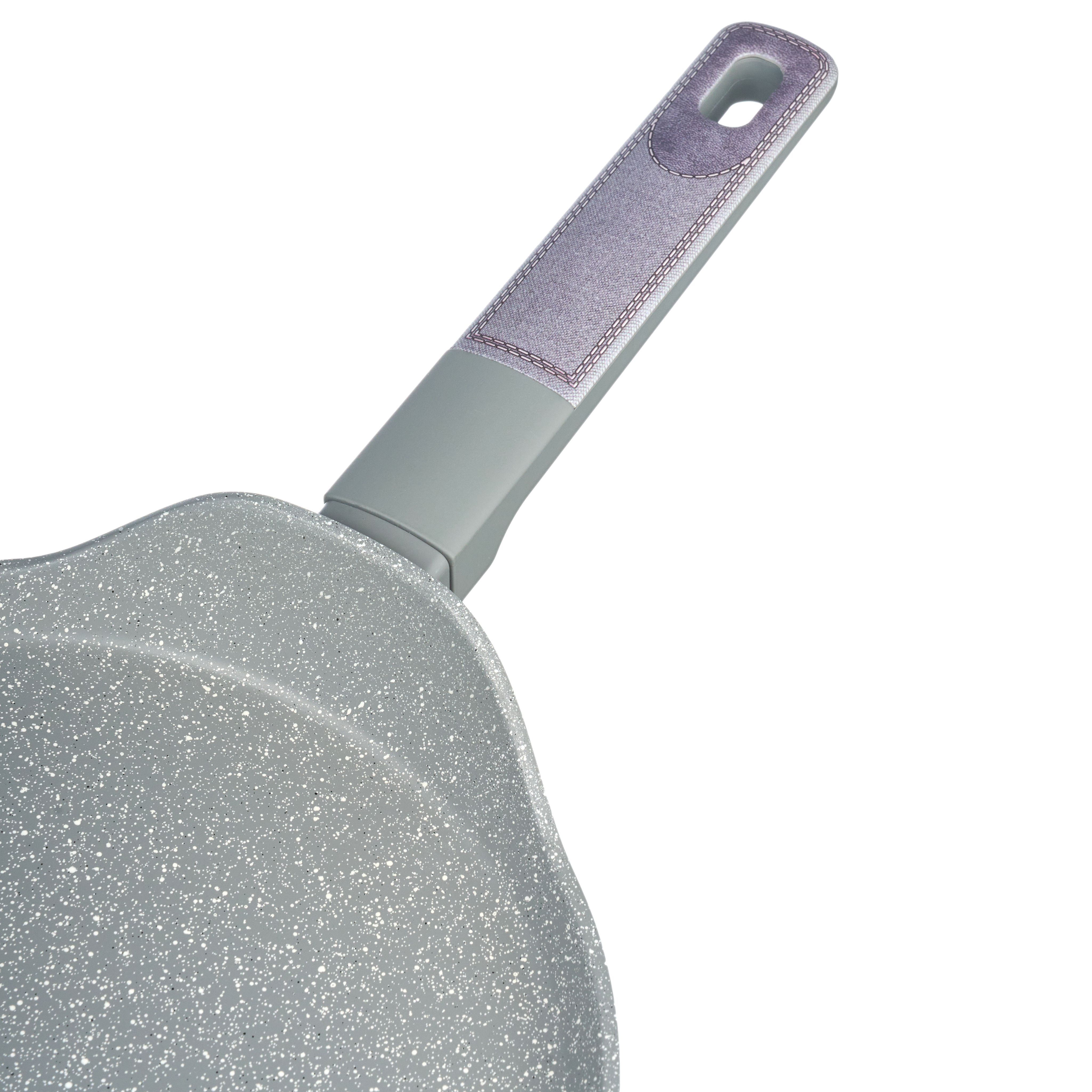 СКОВОРОДА БЛИННАЯ С АНТИПРИГАРНЫМ ПОКРЫТИЕМ PFLUON MARBLE, 24*4,3 СМ