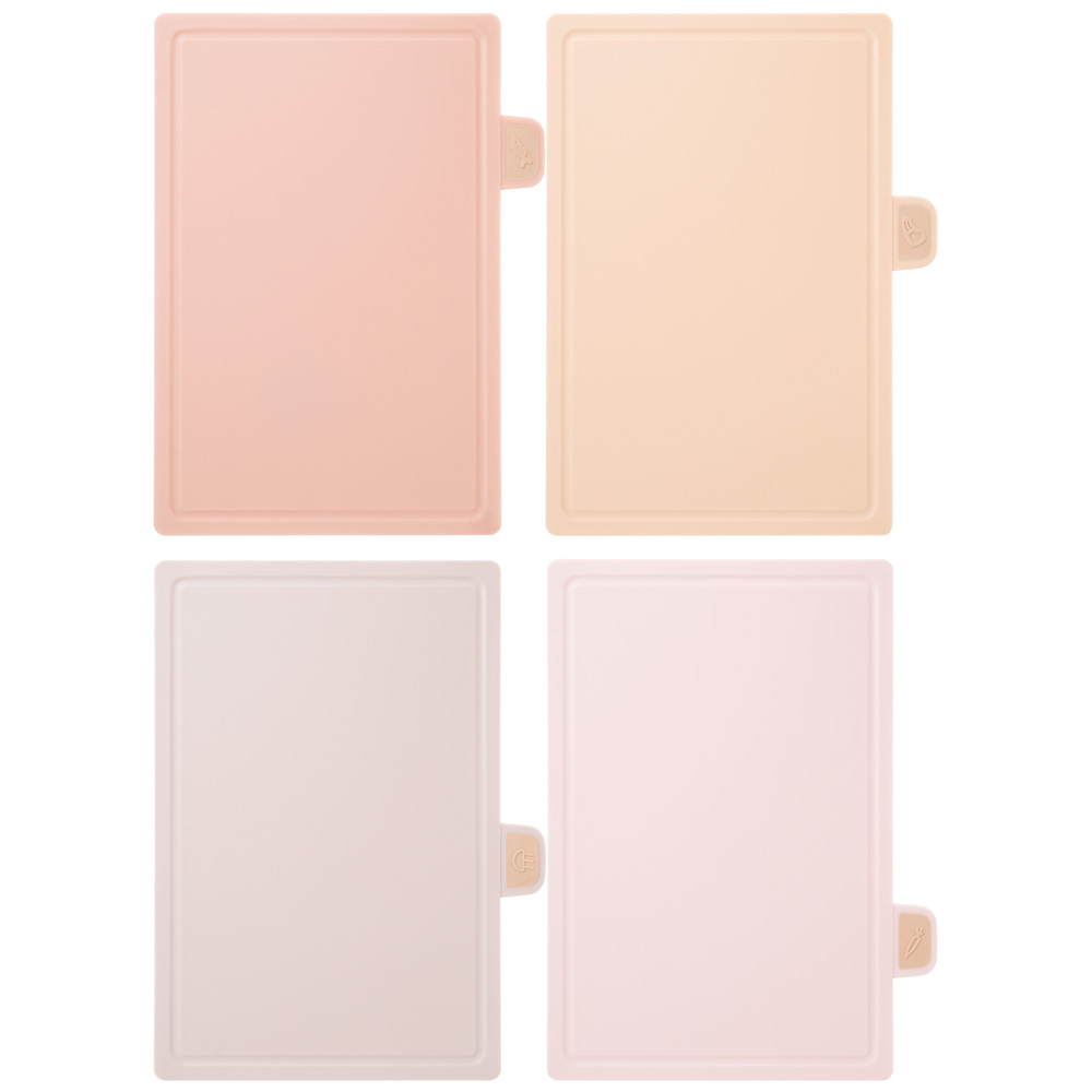 НАБОР ИЗ 4 ДОСОК НА ПОДСТАВКЕ ЦВЕТ БЕЖЕВЫЙ  AGNESS