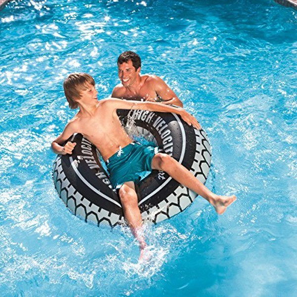 Круг для плавания 119 см с ручками High Velocity Tire Bestway, 36102