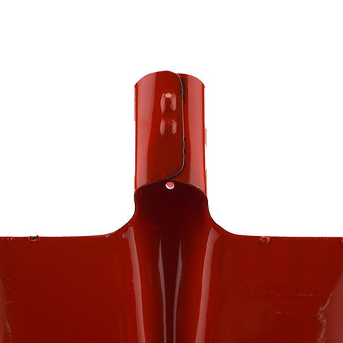 Лопата совковая рельсовая сталь, углубленная прямоугольная S-21, оранжево-черная, 12/12