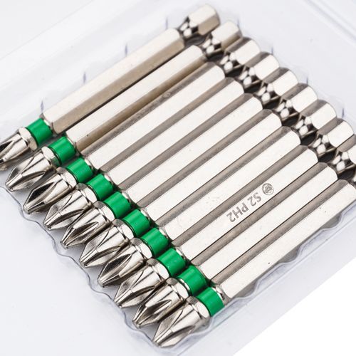 Биты SPETSTEXNIK PH2 70мм сталь S2 магнитный наконечник, цена за 10шт, 1/100