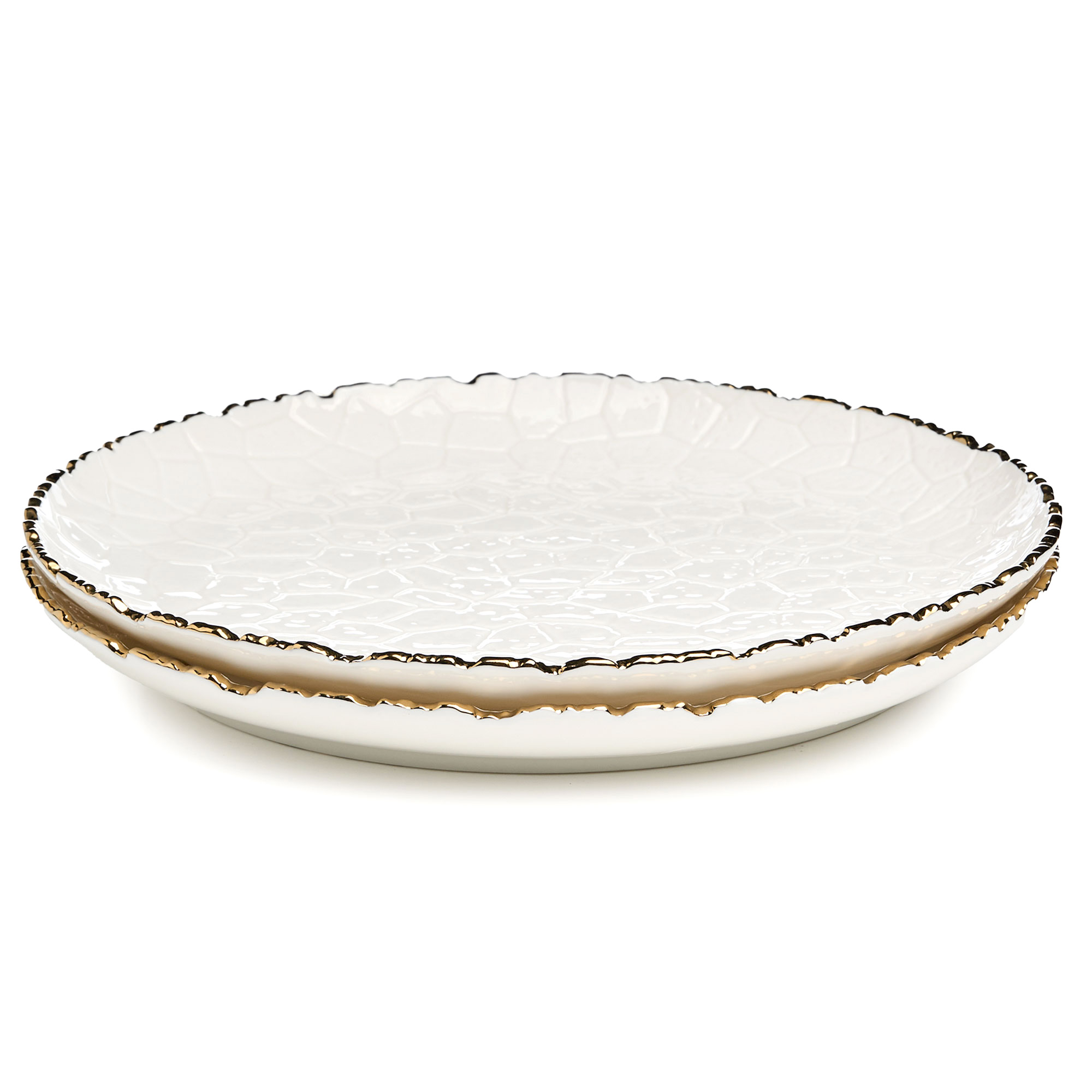 НАБОР ТАРЕЛОК ОБЕДЕННЫХ LEFARD, CHARM, 2 ШТ. 26*2, 5 СМ, С ЗОЛОТОЙ ЛИНИЕЙ