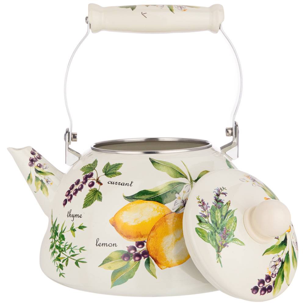 ЧАЙНИК AGNESS ЭМАЛИРОВАННЫЙ, СЕРИЯ, СЕКРЕТНЫЕ ИНГРЕДИЕНТЫ, 3 Л